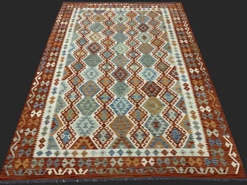 Rug# 26080, Afghan maimaneh Kilim, Qazni wool & vegetable dyes, Size 292x213 cm