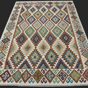 Rug# 26081, Afghan maimaneh Kilim, Qazni wool & vegetable dyes, Size 288x209 cm