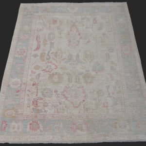 Rug# 26188 Afghan Turkaman weave, inspired by 19th c Ushak design, HSW, Veg dyes, size 304x242 cm RRP $5950