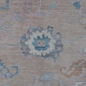 Rug# 26190 Afghan Turkaman weave, inspired by 19th c Ushak design, HSW, Veg dyes, size 296x242 cm (3)