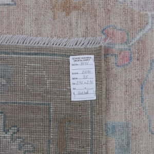 Rug# 26190 Afghan Turkaman weave, inspired by 19th c Ushak design, HSW, Veg dyes, size 296x242 cm (5)