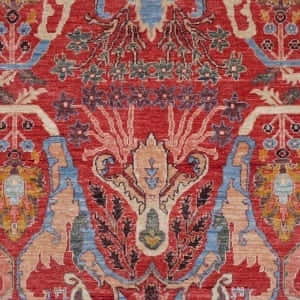 Rug# 26196 Afghan Turkaman weave, inspired by 16th cBijar design, HSW, Veg dyes, size 197x150 cm (3)