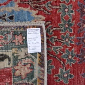 Rug# 26196 Afghan Turkaman weave, inspired by 16th cBijar design, HSW, Veg dyes, size 197x150 cm (5)