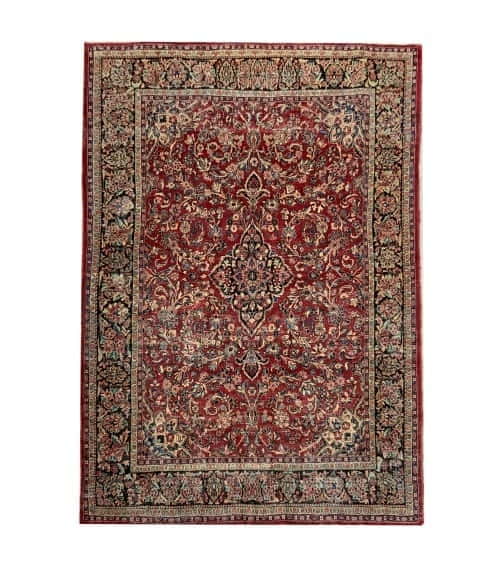 Rug# 10250, antique Mahal , circa 1920, distressed but in good condition, restored, collectable, Persia, size 395x282 cm (2)
