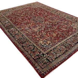 Rug# 10250, antique Mahal , circa 1920, distressed but in good condition, restored, collectable, Persia, size 395x282 cm (3)