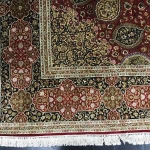 #23791 , Suerfine pure silk on silk Kashmir carpet, 1 million knots per sq.m , size 379x273 cm (5)
