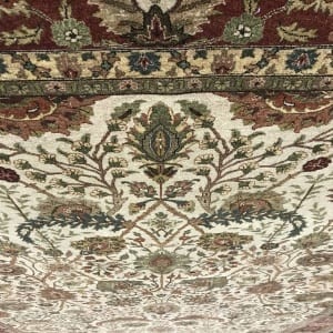#30179 Superfine Indo Haji-Jalili carpet 14x14 knots in inch, hand spun wool pile, jaipur, India, size 421x300 cm (2)