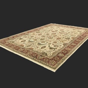 #30179 Superfine Indo Haji-Jalili carpet 14x14 knots in inch, hand spun wool pile, jaipur, India, size 421x300 cm (6)