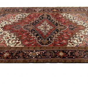 Rug# 10134, Old Heriz , c. 1960, immaculate condition, cottage weave, Eastern Azarbaiejan region, Persia, size 297x205 cm (4)