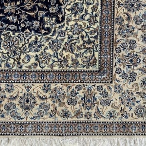 Rug# 10166, 6LA Nain , c.1970 wool & silk pile, 900k KPSQM, immaculate, Persia, size 330x218 cm (6)