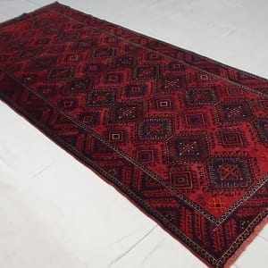 Rug# 4285, vintage bedding cover Balouch, c.1950, Galleria Rug, Persia, size 390x160 cm, RRP $4000, on special $1200 (3)