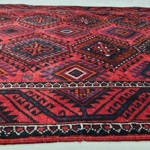 Rug# 4285, vintage bedding cover Balouch, c.1950, Galleria Rug, Persia, size 390x160 cm, RRP $4000, on special $1200 (7)