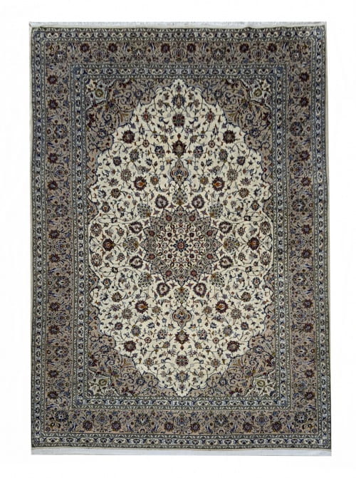 Lot# 3, Kashan , c.1980, Medallion Shahabbassi floral design, rare, 400,000 KPSQM, Persia, size 355x253 cm