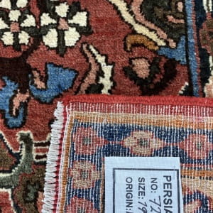 Rug# 7222A, antique Mobarakeh Isfehan, circa 1920, rare, restored, natural dyes, Persia, size 196x143 cm
