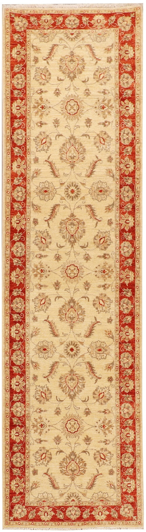 Lot 46, Afghan Turkaman Chobrang or vegetable dyes, famous 19th c Ziegler inspired, handspun Qazni wool pile, size 288x77 cm (1)