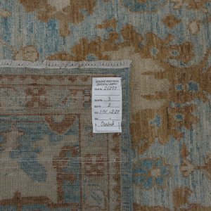 Rug# 26247, AfghanTurkaman weave, 17th c Oushak inspired, Veg dyes, Size 227x146 cm