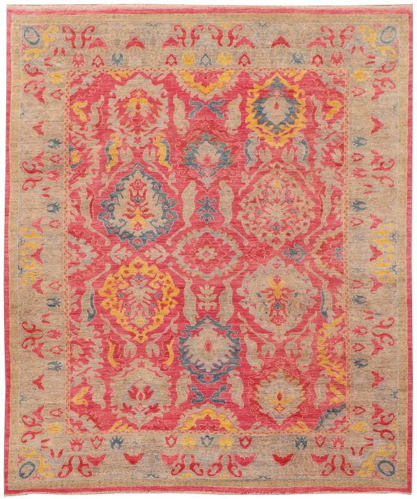 Oushak designer rug 298x249cm
