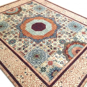 Rug# 26307, Afghan Turkakan weave, 15th c Mamluk design, Veg dyes, Size 293x241cm (6)