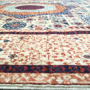 Rug# 26307, Afghan Turkakan weave, 15th c Mamluk design, Veg dyes, Size 293x241cm (8)