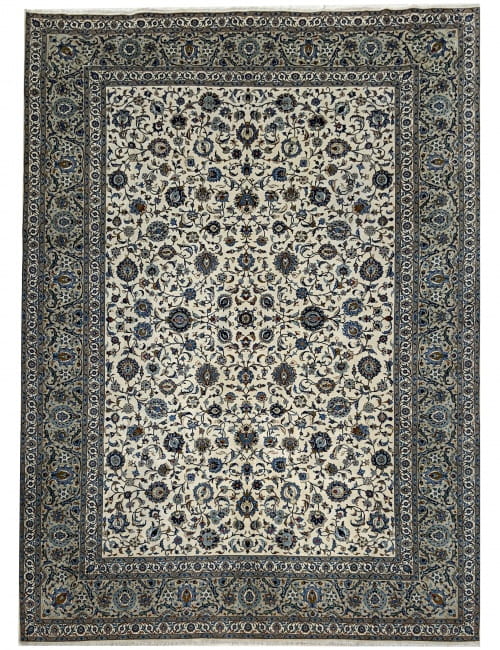 Rug# 10142, Oversized Darbar-Kashan , circa 1960, immaculate condition, fine wool pile, all over floral design, Pahlavi era, 450,000 KPSQM, Persia, size 445x323 cm (2)
