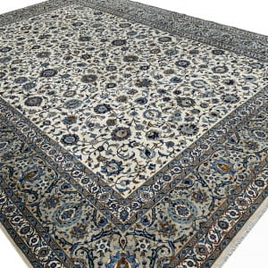 Rug# 10142, Oversized Darbar-Kashan , circa 1960, immaculate condition, fine wool pile, all over floral design, Pahlavi era, 450,000 KPSQM, Persia, size 445x323 cm (3)
