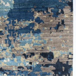 Rug# 31179, Jaipur designer rug, Abstract modern with 100% Hand spun NZ wool pile, EPR-524Denim BlueDenim, size 420x300 cm (3)
