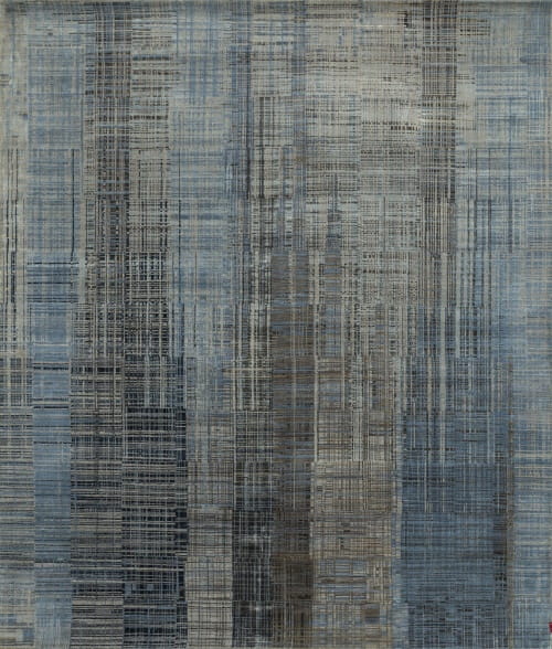 Rug# 31196, Jaipur designer rug, Abstract modern with 100% Hand spun NZ wool pile, size 250x170 cm SRB-701Steel BlueClassic Gray (1)