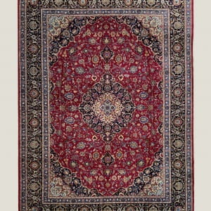 ug# 10204, Khorassan-Kashmar , circa 1975, immaculate, corner & medallion floral design, wool pile, late Pahlavi era, 400k KPSQM, Persia, size 375x290 cm