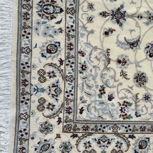 Rug# 10065, Superfine 9LA Nain , c.1970, Shahabbassi design, wool & silk pile, Pahlavi era, 600k KPSQM, Persia, size 290x198 cm (6)
