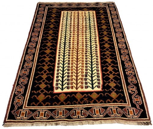 Rug# 12175, Vintage Gabbeh by Qashqai nomads, mid 20th.c Persia, size 203x116 cm, RRP $2000, Special price $600 (2)