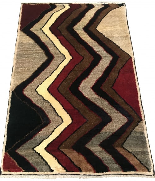 Rug# 6969, Vintage Gabbeh, nomadic Qashaqai tribe, circa 1960, size 146x96 cm