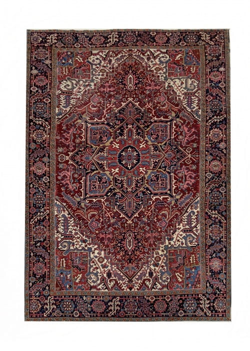 Rug# 10008, Vintage Heriz , c. 1940, immaculate condition, cottage weave, Eastern Azarbaiejan region, Persia, size 385x258 cm (2)