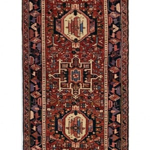 Rug# 10034, Karajeh- Heriz , c. 1960, immaculate condition, cottage weave, Eastern Azarbaiejan region, Persia, size 396x82 cm (2)