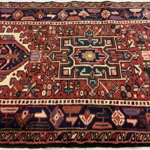 Rug# 10034, Karajeh- Heriz , c. 1960, immaculate condition, cottage weave, Eastern Azarbaiejan region, Persia, size 396x82 cm (5)