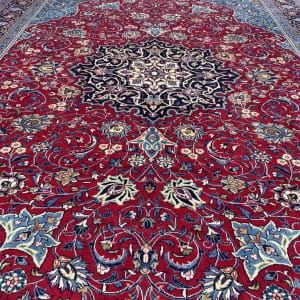 Rug# 10052, superfine Sarouk , circa 1970, immaculate condition, All over floral design, hand spun wool pile, 400,000 KPSQM, Persia, size 350x250 cm (4)
