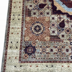 Rug# 26338. Superfine Afghan Mamluk , 50x50, woven by Turkaman women artisans, HSW, Veg dyes, Size 308x249 cm (4)