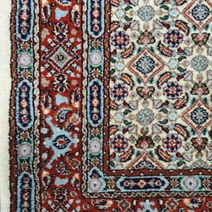 Rug# 1800 Superfine Sherkat Moud runner, 600,000 knots per sq m, very durable, Persia, size 390x77 cm (5)