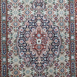 Rug# 1800 Superfine Sherkat Moud runner, 600,000 knots per sq m, very durable, Persia, size 390x77 cm (7)