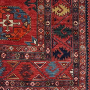 Rug# 26344, Ersari weave Turkaman, antique Temirdshin Gol design, veg dyes, size 410x309 cm (5)
