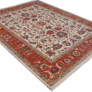 Rug# 26346, Afghan Turkaman weave , 19th c Sultanabad Ziegler design, veg dyes, size 303x238 cm (3)