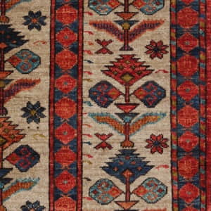 Rug# 26353, Ersari weave Turkaman, 19th c Caucasian Prayer design, veg dyes, size 147x98 cm (5)