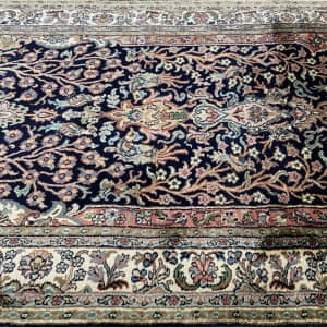 Rug# 31200 Fine Srinagar, 100% silk pile on a cotton warp and weft, Mogul Tree Of Life , Kashmir , India, Size 131x78 cm (4)