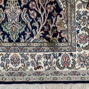 Rug# 31200 Fine Srinagar, 100% silk pile on a cotton warp and weft, Mogul Tree Of Life , Kashmir , India, Size 131x78 cm (5)