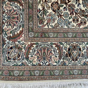 Rug# 31211, Fine Srinagar, 100% silk pile on a cotton warp and weft, Tree Of Life , Kashmir , India, Size 188x123 cm (4)