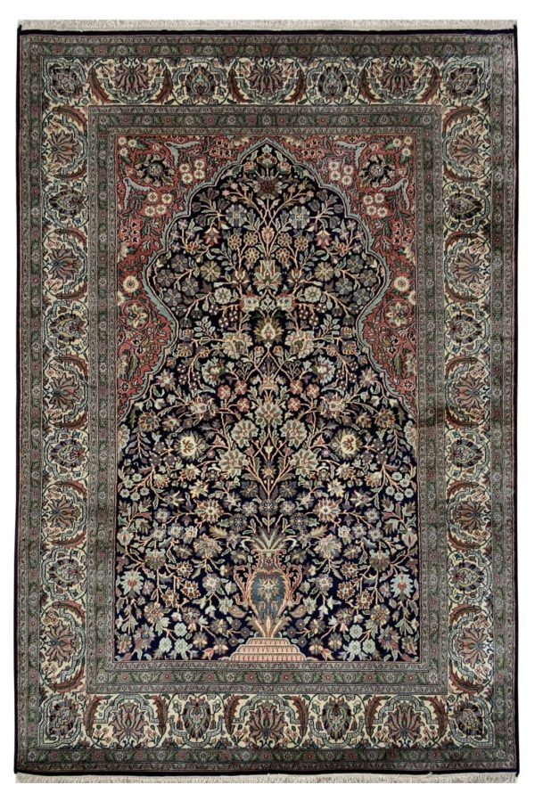 Kashmir Silk Rug 192x126cm