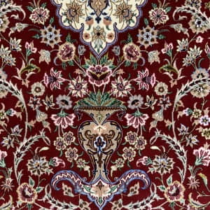 Rug# 10299, Superfine Isfehan, circa 2000, superfine wool & silk, rare, Persia, size 167x109 cm (5)