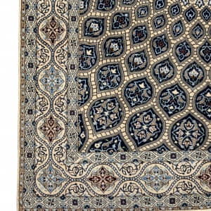 Rug# 10334, Superfine Nain 6LA, circa 1990, Gonbad or Dome design, superfine wool & silk, rare, Persia, size 227x150 cm (4)
