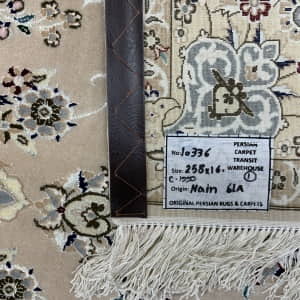 Rug# 10336, Superb Nain , 6LA quality, wool & silk pile, 1M kpsqm, collectable, Persia, size 258x160 cm (1)