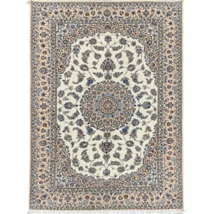Rug# 10339, Suerfine Nain , 6LA quality, wool & silk pile, 900K kpsqm, collectable, Persia, size 257x176 cm (2)