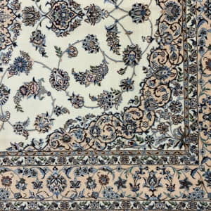 Rug# 10339, Suerfine Nain , 6LA quality, wool & silk pile, 900K kpsqm, collectable, Persia, size 257x176 cm (5)
